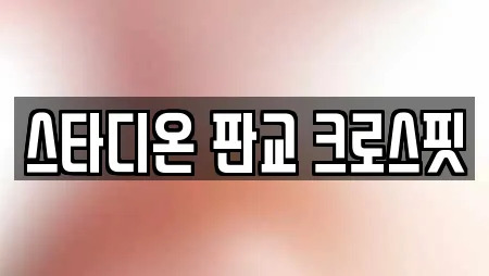 스타디온 판교 크로스핏