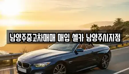 남양주중고차매매 매입 셀카 남양주시지점