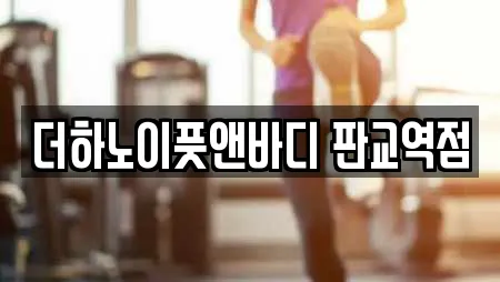 더하노이풋앤바디 판교역점