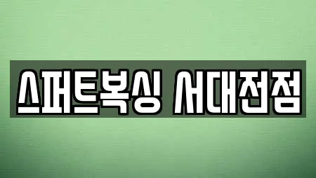 스퍼트복싱 서대전점