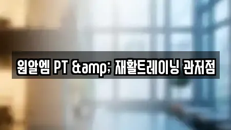 원알엠 PT & 재활트레이닝 관저점