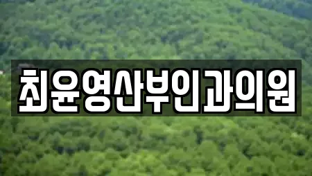 최윤영산부인과의원