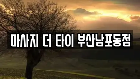 마사지 더 타이 부산남포동점