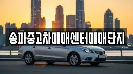 송파중고차매매센터매매단지