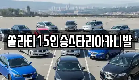 쏠라티15인승스타리아카니발