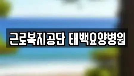 근로복지공단 태백요양병원