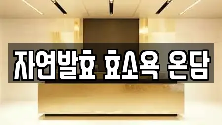 자연발효 효소욕 온담
