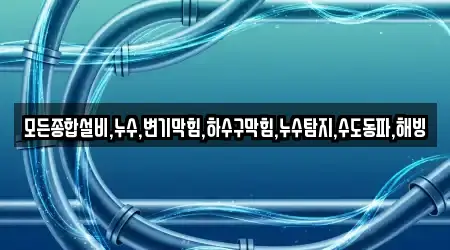 모든종합설비,누수,변기막힘,하수구막힘,누수탐지,수도동파,해빙