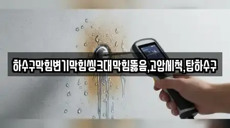 하수구막힘변기막힘씽크대막힘뚫음,고압세척,탑하수구