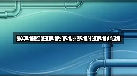 전남 성북동 배관 뚫음 전문 5 위치정보