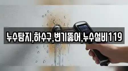 누수탐지,하수구,변기뚫어,누수설비119