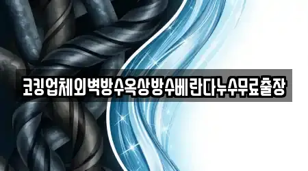 코킹업체외벽방수옥상방수베란다누수무료출장