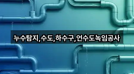 누수탐지,수도,하수구,언수도녹임공사