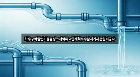 하수구막힘변기뚫음싱크대역류고압세척누수탐지가까운설비공사