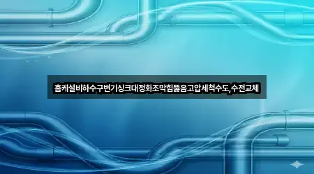 홈케설비하수구변기싱크대정화조막힘뚫음고압세척수도,수전교체