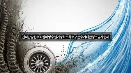 건식난방집수리설비방수철거정화조하수구온수기배관청소공사업체