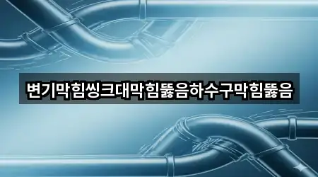 변기막힘씽크대막힘뚫음하수구막힘뚫음