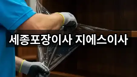 세종포장이사 지에스이사