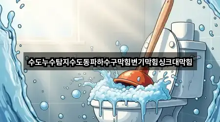 수도누수탐지수도동파하수구막힘변기막힘싱크대막힘