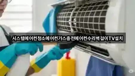시스템에어컨청소에어컨가스충전에어컨수리벽걸이TV설치