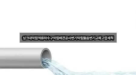 싱크대막힘역류하수구막힘배관공사변기막힘뚫음변기교체고압세척