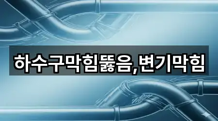 하수구막힘뚫음,변기막힘
