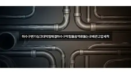 하수구변기싱크대막힘해결하수구막힘뚫음역류뚫는곳배관고압세척