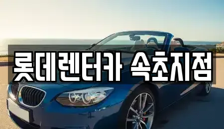 강원특별자치도 속초시 노학동 장기렌트카 전문 롯데렌터카 속초지점