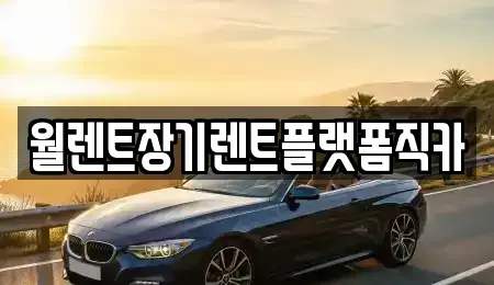 경기 부천시 소사구 장기렌트카 전문 월렌트장기렌트플랫폼직카
