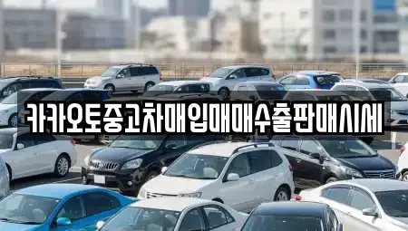 경기 부천시 소사구 중고차매입 전문 카카오토중고차매입매매수출판매시세