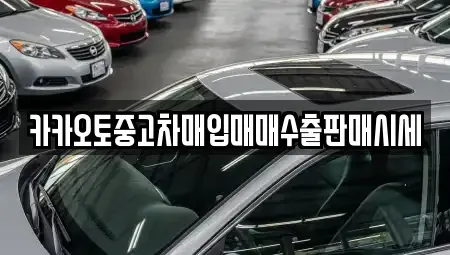 경기 오산시 양산동 중고차매입 전문 카카오토중고차매입매매수출판매시세