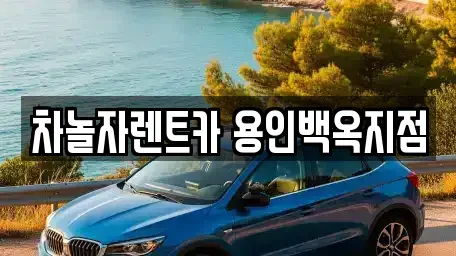 경기 용인시 처인구 렌트카 전문 차놀자렌트카 용인백옥지점