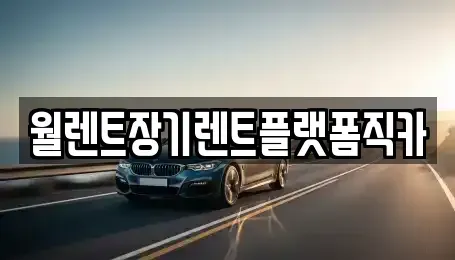 경기도 동두천시 걸산동 렌트카 전문 월렌트장기렌트플랫폼직카