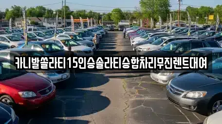 경기도 동두천시 걸산동 렌트카 전문 카니발쏠라티15인승솔라티승합차리무진렌트대여