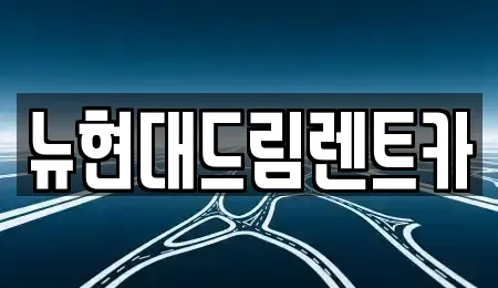 경기도 부천시 오정구 여월동 렌트카 전문 뉴현대드림렌트카