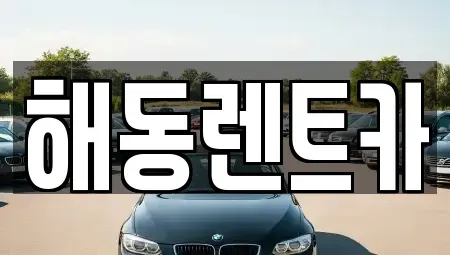 경기도 부천시 오정구 여월동 렌트카 전문 해동렌트카