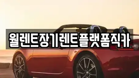 경기도 부천시 오정구 여월동 장기렌트카 전문 월렌트장기렌트플랫폼직카