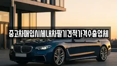 경기도 부천시 오정구 여월동 중고차매입 전문 중고차매입시세내차팔기견적가격수출업체