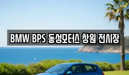 경남 창원시 마산회원구 봉암동 중고차 전문 BMW BPS 동성모터스 창원 전시장