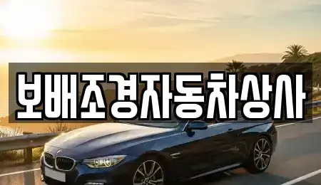 경북 경산시 신천동 중고차 전문 보배조경자동차상사