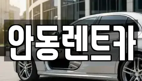 경북 안동시 광석동 렌트카 전문 안동렌트카