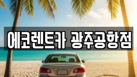 광주광역시 광산구 황룡동 렌트카 전문 에코렌트카 광주공항점