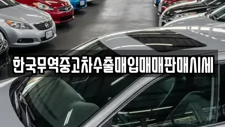 광주광역시 광산구 황룡동 중고차 전문 한국무역중고차수출매입매매판매시세