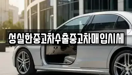 대전 동구 구도동 중고차 전문 성실한중고차수출중고차매입시세