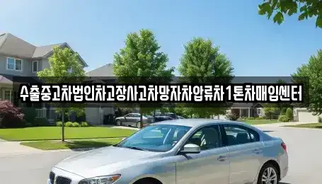 부산광역시 금정구 금사동 중고차매입 전문 수출중고차법인차고장사고차망자차압류차1톤차매입센터