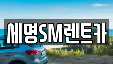 부산광역시 영도구 봉래동2가 렌트카 전문 세명SM렌트카