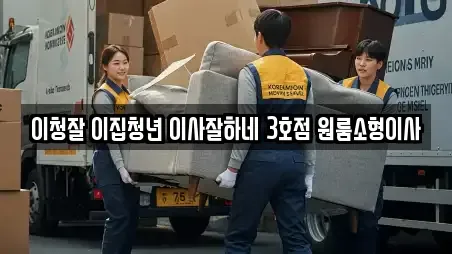 이청잘 이집청년 이사잘하네 3호점 원룸소형이사