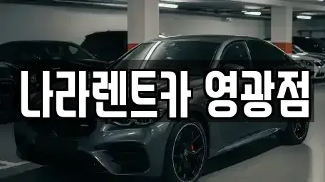 전남 영광군 군서면 렌트카 전문 나라렌트카 영광점