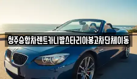 충북 청주시 상당구 서문동 렌트카 전문 청주승합차렌트카니발스타리아봉고차단체이동